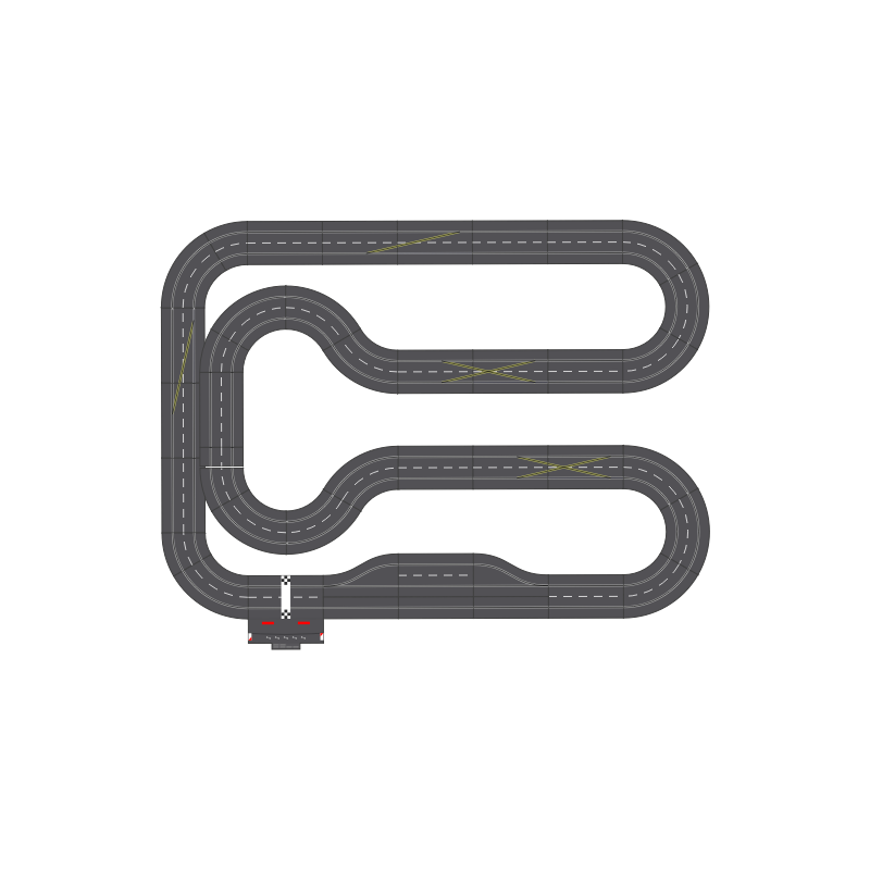 Extra Large Track (12,5m and 4 cars)